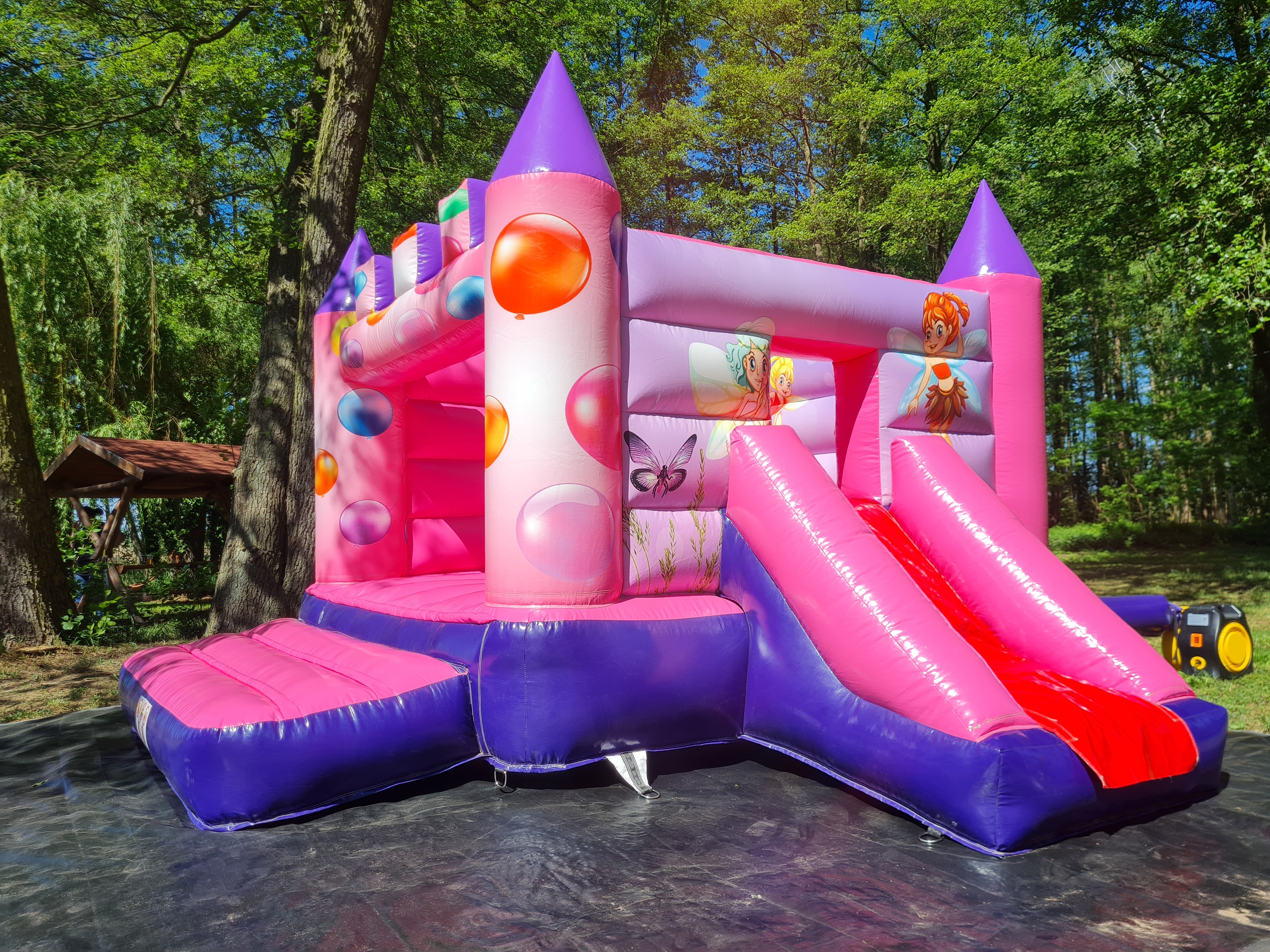 Hüpfburg Feen-Traum mit kleiner Rutsche
