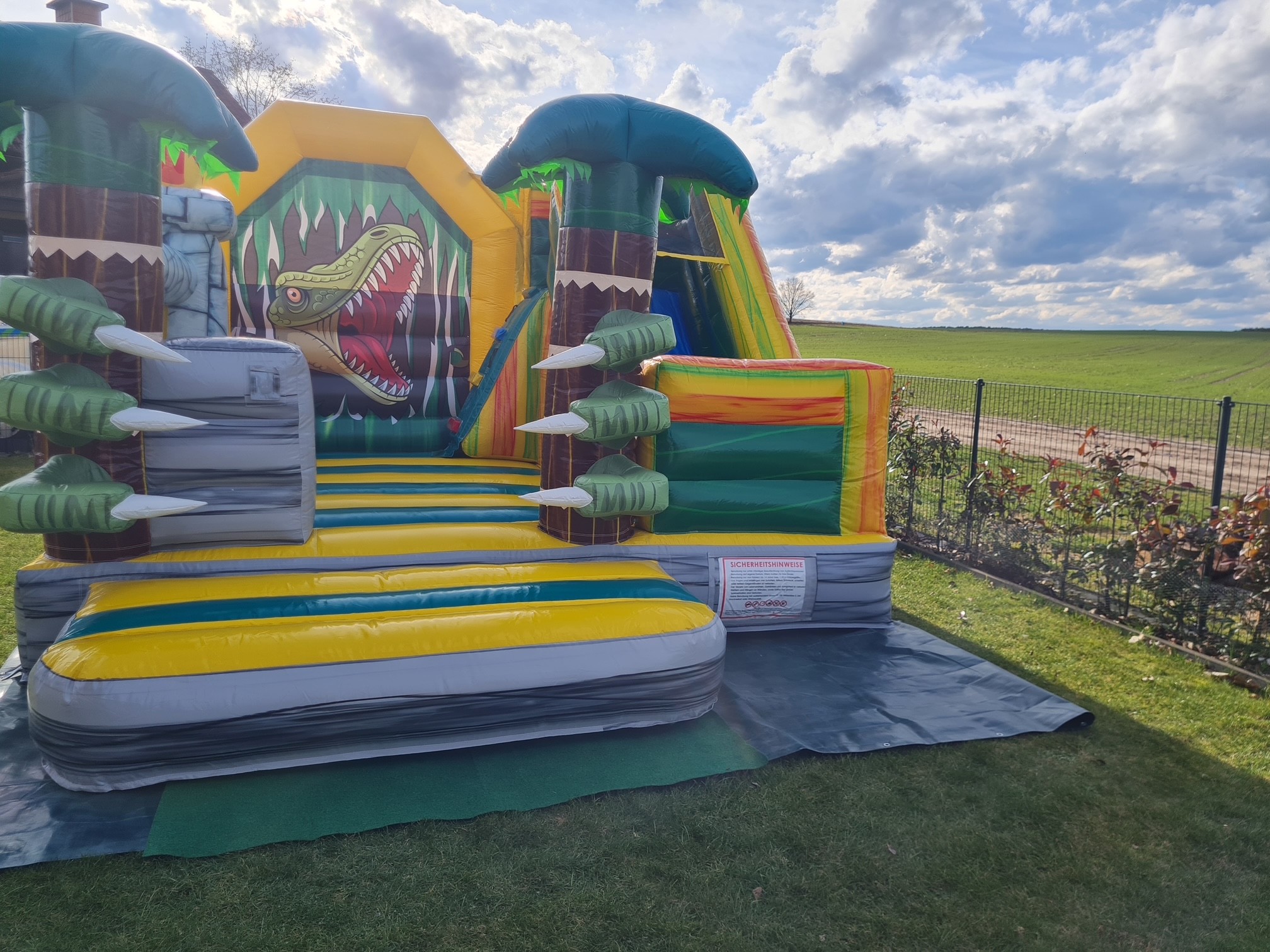 Hüpfburg T-Rex mit Rutsche
